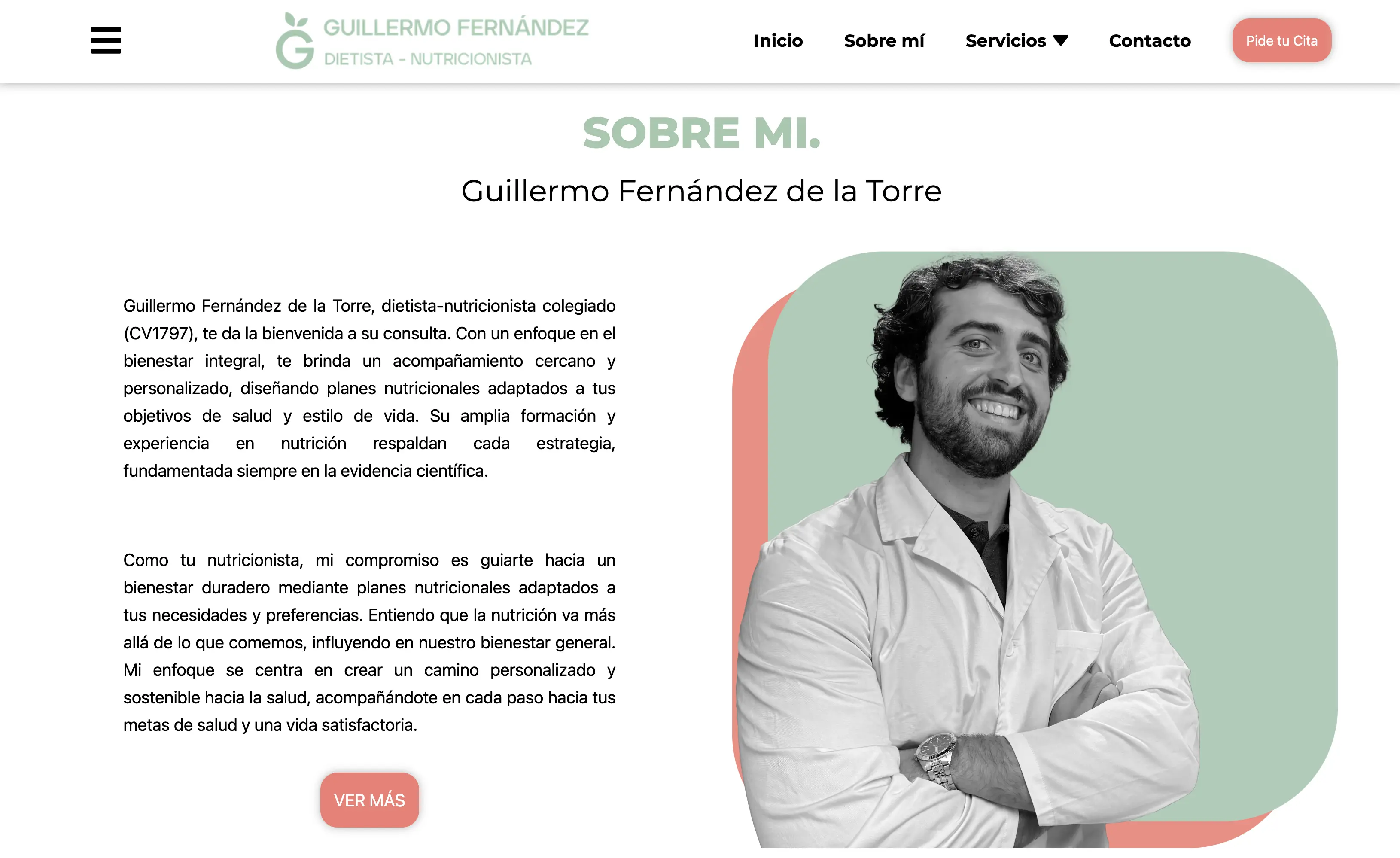 Ver detalles Guillermo Fernandez Nutrición