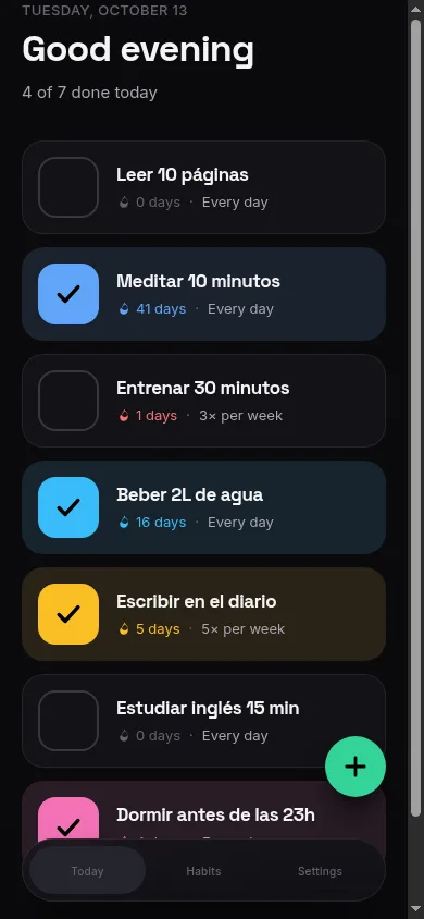 PWA instalable, pensada primero para el móvil
